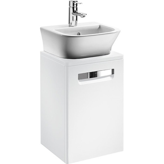 Тумба подвесная с раковиной ROCA The GAP 45 см ZRU9302735 белый фото 