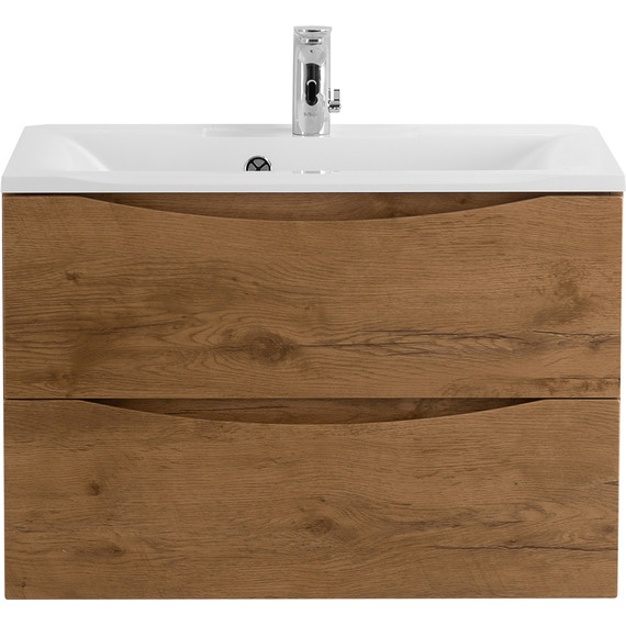 Тумба подвесная с раковиной BelBagno MARINO-650-2C-SO-RN-P 65 см, Rovere Nature фото 