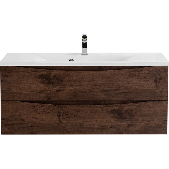 Тумба подвесная с раковиной BelBagno MARINO-1200-2C-SO-RW-P 120 см, Rovere Moro фото 