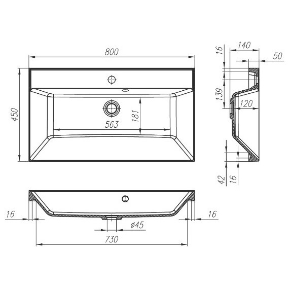 Тумба подвесная с раковиной BelBagno AURORA-800-2C-SO-PP 80 см, Pino Pasadena, Цвет фасада: Pino Pasadena - 8 Тумба подвесная с раковиной BelBagno AURORA-800-2C-SO-PP 80 см, Pino Pasadena, Цвет фасада: Pino Pasadena фото 8