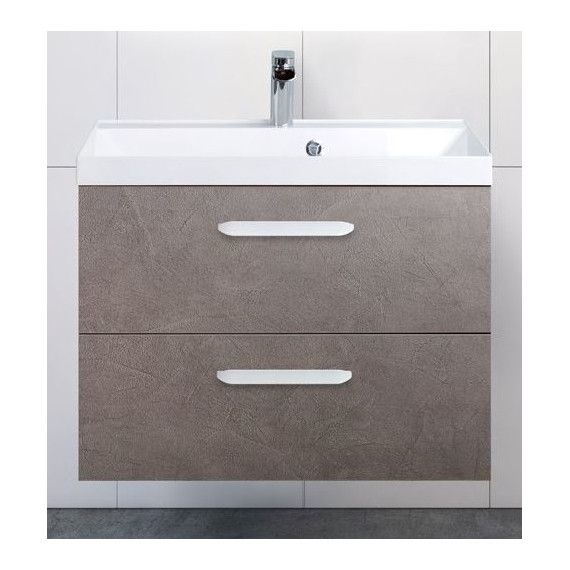 Тумба подвесная с раковиной BelBagno AURORA-600-2C-SO-PG 60 см, Pietra Grigio, Цвет фасада: Pietra Grigio - 4 Тумба подвесная с раковиной BelBagno AURORA-600-2C-SO-PG 60 см, Pietra Grigio, Цвет фасада: Pietra Grigio фото 4