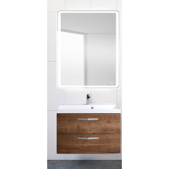 Тумба подвесная с раковиной BelBagno AURORA-700-2C-SO-RT 70 см, Rovere Tabacco, Цвет фасада: Rovere Tabacco - 4 Тумба подвесная с раковиной BelBagno AURORA-700-2C-SO-RT 70 см, Rovere Tabacco, Цвет фасада: Rovere Tabacco фото 4