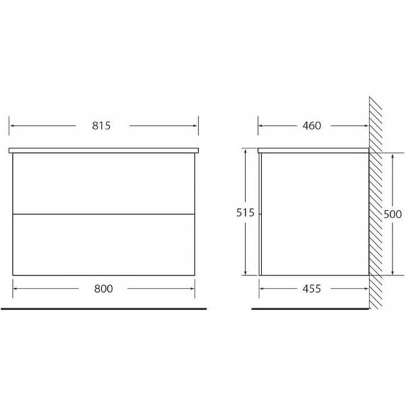 Тумба подвесная с раковиной BelBagno ETNA-800-2C-SO-WO-P 80 см, Rovere Bianco, Цвет фасада: Rovere Bianco - 4 Тумба подвесная с раковиной BelBagno ETNA-800-2C-SO-WO-P 80 см, Rovere Bianco, Цвет фасада: Rovere Bianco фото 4