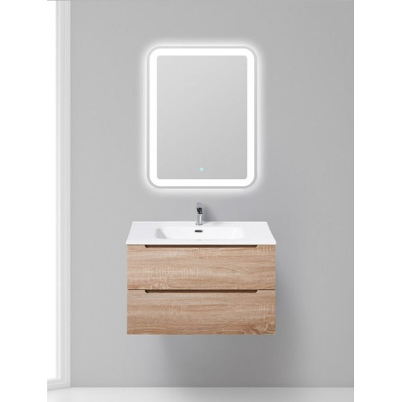 Тумба подвесная с раковиной BelBagno ETNA-800-2C-SO-WO-P 80 см, Rovere Bianco, Цвет фасада: Rovere Bianco - 2 Тумба подвесная с раковиной BelBagno ETNA-800-2C-SO-WO-P 80 см, Rovere Bianco, Цвет фасада: Rovere Bianco фото 2