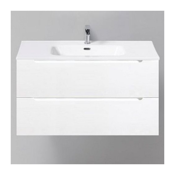 Тумба подвесная с раковиной BelBagno ETNA-900-2C-SO-BL-P 90 см, Bianco Lucido, Цвет фасада: Bianco Lucido фото 
