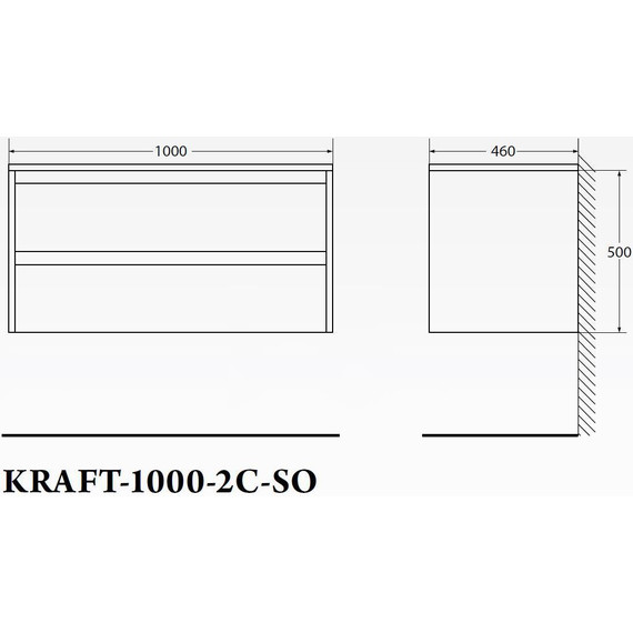 Тумба подвесная с раковиной BelBagno KRAFT-1000-2C-SO-PP 100 см, Pino Pasadena - 5 Тумба подвесная с раковиной BelBagno KRAFT-1000-2C-SO-PP 100 см, Pino Pasadena фото 5