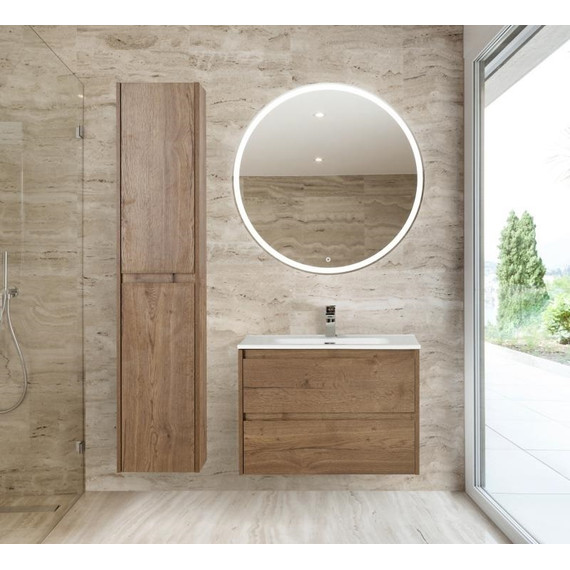 Тумба подвесная с раковиной BelBagno KRAFT-900-2C-SO-RT 90 см, Rovere Tabacco фото 3