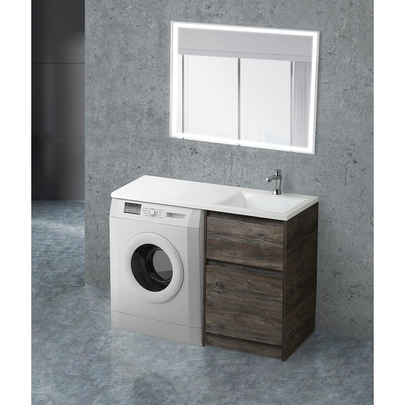 Тумба напольная с раковиной-столешницей BelBagno KRAFT-LVD-580/1200-2C-PIA-PP 120 см R, Pino Pasadena - 2 Тумба напольная с раковиной-столешницей BelBagno KRAFT-LVD-580/1200-2C-PIA-PP 120 см R, Pino Pasadena фото 2