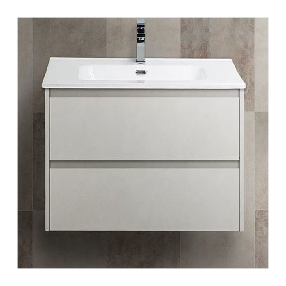Тумба подвесная с раковиной BelBagno KRAFT-600-2C-SO-BO 60 см, Bianco Opaco, Цвет фасада: Bianco Opaco фото 