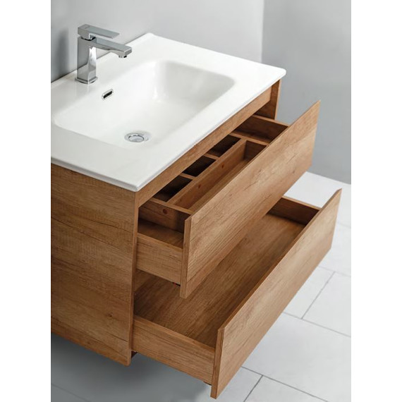 Тумба подвесная с раковиной BelBagno KRAFT-700-2C-SO-RNN 70 см, Rovere Nebrasca Nature - 4 Тумба подвесная с раковиной BelBagno KRAFT-700-2C-SO-RNN 70 см, Rovere Nebrasca Nature фото 4
