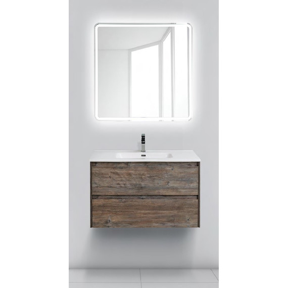 Тумба подвесная с раковиной BelBagno KRAFT-700-2C-SO-PP 70 см, Pino Pasadena фото 2