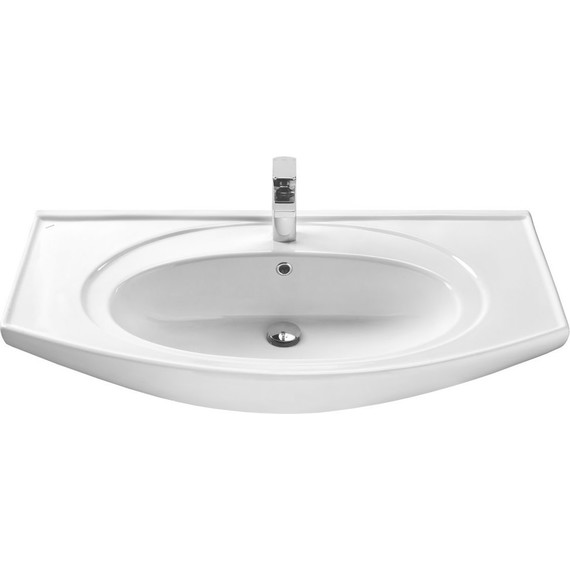 Тумба напольная с раковиной Стиль Коралл-100 см, белый - 4 Тумба напольная с раковиной Стиль Коралл-100 см, белый фото 4