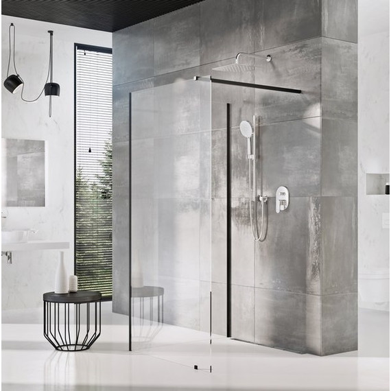 Душевое ограждение Ravak Walk-In Corner 110х80 см GW1CD4300Z1 чёрный/прозрачное фото 