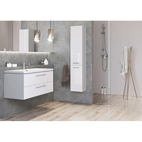 Пенал подвесной Cersanit Lara 30 см SL-LAR/Wh, универсальный, белый - 5 Пенал подвесной Cersanit Lara 30 см SL-LAR/Wh, универсальный, белый фото 5