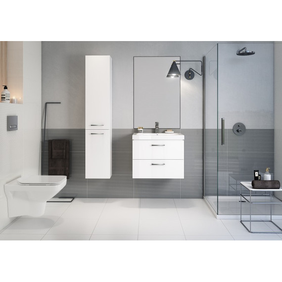 Пенал подвесной Cersanit Lara 30 см SL-LAR/Wh, универсальный, белый - 6 Пенал подвесной Cersanit Lara 30 см SL-LAR/Wh, универсальный, белый фото 6