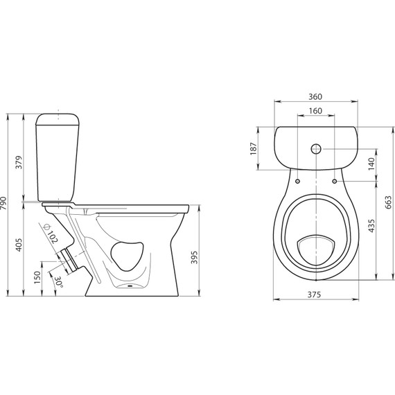Унитаз-компакт Santeri Виктория 1.P301.6.S00.00B.F с крышкой полипропилен - 4 Унитаз-компакт Santeri Виктория 1.P301.6.S00.00B.F с крышкой полипропилен фото 4