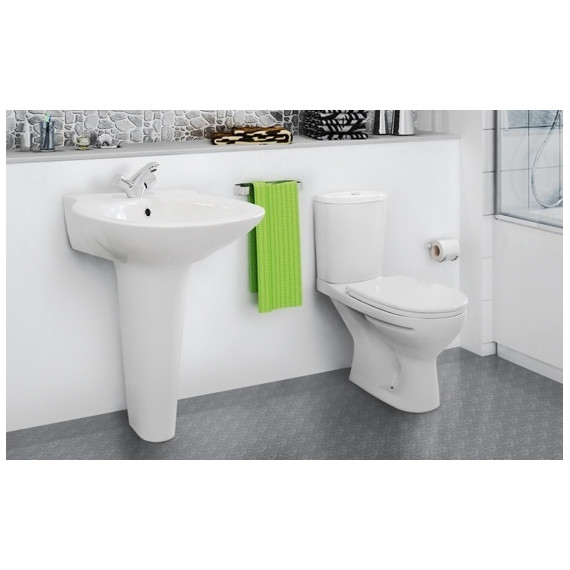 Унитаз-компакт Santeri Ультра 1.P401.3.S00.00B.F с крышкой полипропилен фото 2