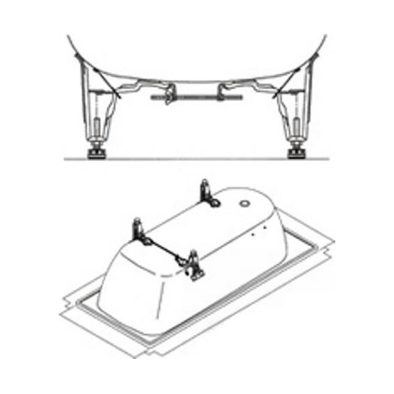 Ножки для ванны Kaldewei 5030 581470000000 - 3 Ножки для ванны Kaldewei 5030 581470000000 фото 3