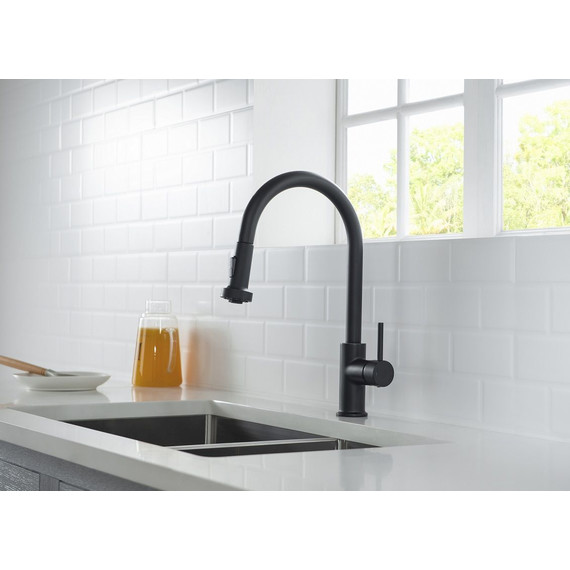 Смеситель для кухни Timo Saona 2316/03FL, черный - 5 Смеситель для кухни Timo Saona 2316/03FL, черный фото 5