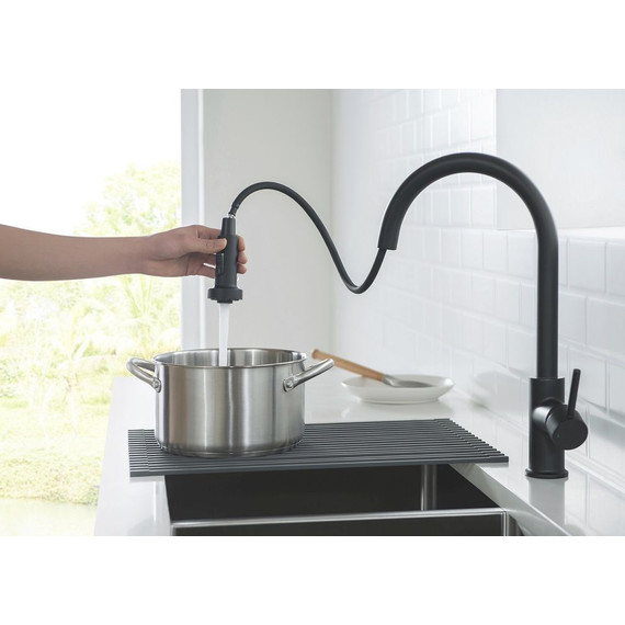 Смеситель для кухни Timo Saona 2316/03FL, черный - 8 Смеситель для кухни Timo Saona 2316/03FL, черный фото 8
