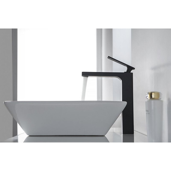 Смеситель для раковины высокий Timo Torne 4311/03F, черный - 6 Смеситель для раковины высокий Timo Torne 4311/03F, черный фото 6