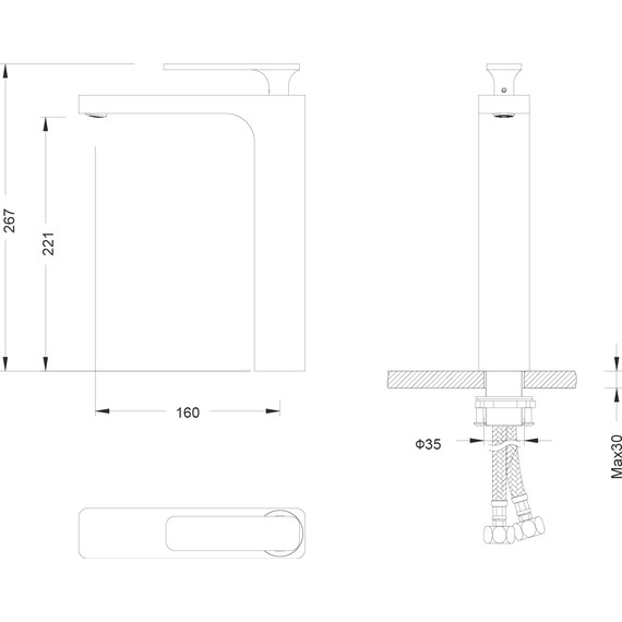 Смеситель для раковины высокий Timo Torne 4311/02F, антик - 2 Смеситель для раковины высокий Timo Torne 4311/02F, антик фото 2