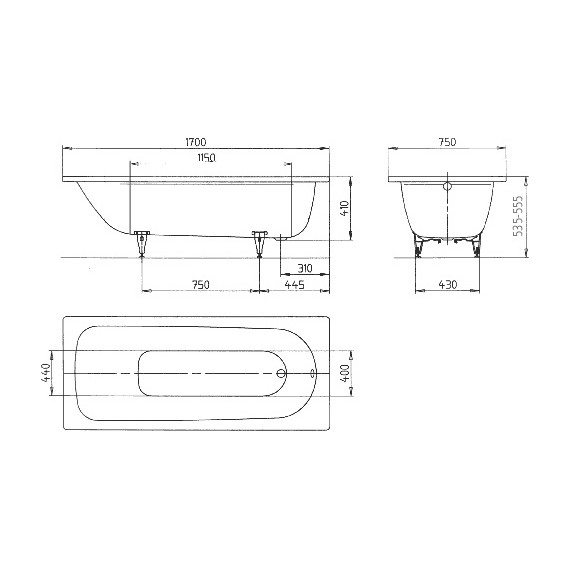 Ванна стальная Kaldewei Saniform Plus 170х75 см mod. 373-1 easy-clean 112600013001 - 8 Ванна стальная Kaldewei Saniform Plus 170х75 см mod. 373-1 easy-clean 112600013001 фото 8