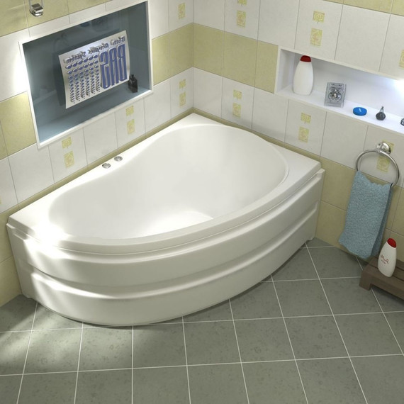 Ванна акриловая Bas Алегра 150x90 см R (на усиленном каркасе) - 5 Ванна акриловая Bas Алегра 150x90 см R (на усиленном каркасе) фото 5