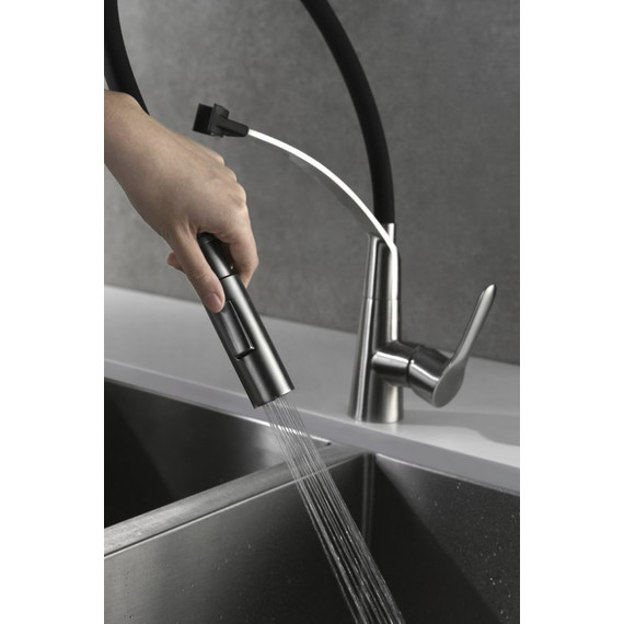 Смеситель для кухни BelBagno BB-LAM36-IN, сатин - 3 Смеситель для кухни BelBagno BB-LAM36-IN, сатин фото 3