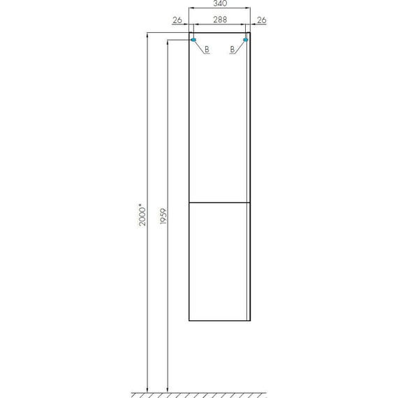 Пенал подвесной Акватон Беверли 34 см 1A235403BV01R, белый фото 7