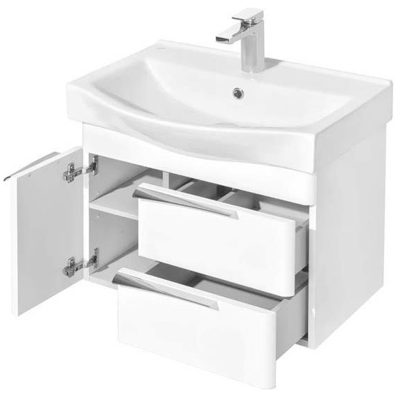 Тумба подвесная с раковиной Акватон Беверли 65 см 1A2353K0BV010, белый - 4 Тумба подвесная с раковиной Акватон Беверли 65 см 1A2353K0BV010, белый фото 4
