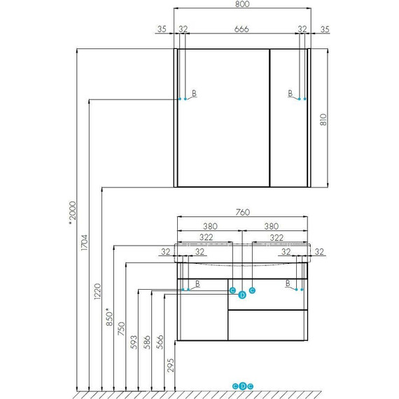 Зеркало-шкаф Акватон Беверли 80 см 1A237102BV010, белый - 6 Зеркало-шкаф Акватон Беверли 80 см 1A237102BV010, белый фото 6
