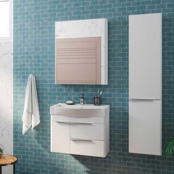 Тумба подвесная с раковиной Акватон Беверли 65 см 1A2353K0BV010, белый - 6 Тумба подвесная с раковиной Акватон Беверли 65 см 1A2353K0BV010, белый фото 6