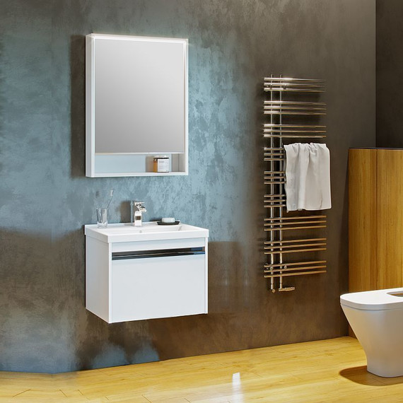 Зеркало-шкаф Акватон Капри 60 см 1A230302KP010, белый - 6 Зеркало-шкаф Акватон Капри 60 см 1A230302KP010, белый фото 6