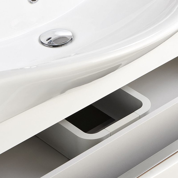 Тумба подвесная с раковиной Акватон Капри 60 см 1A2301K1KP010, белый - 8 Тумба подвесная с раковиной Акватон Капри 60 см 1A2301K1KP010, белый фото 8