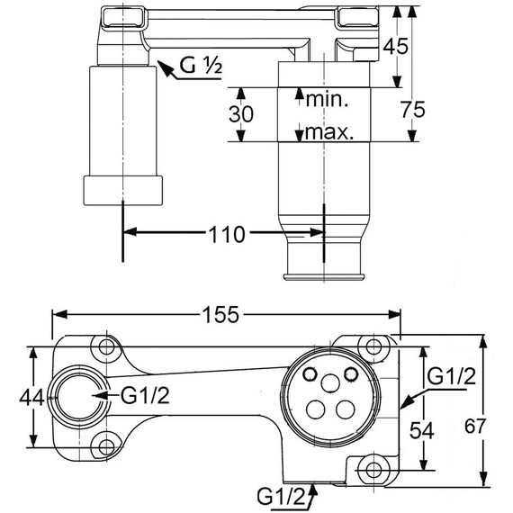 Скрытая часть Kludi Bozz 38243 - 2 Скрытая часть Kludi Bozz 38243 фото 2