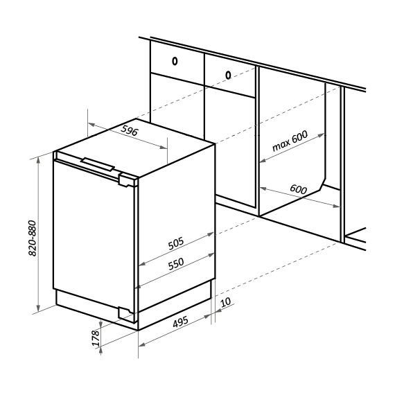 Встраиваемый однокамерный холодильник Maunfeld MBL88SW - 2 Встраиваемый однокамерный холодильник Maunfeld MBL88SW фото 2