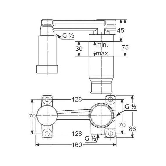 Скрытая часть Kludi 38242 фото 2