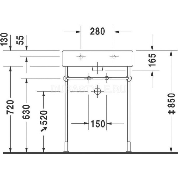 Раковина Duravit Vero 60 см 0454600000 - 11 Раковина Duravit Vero 60 см 0454600000 фото 11