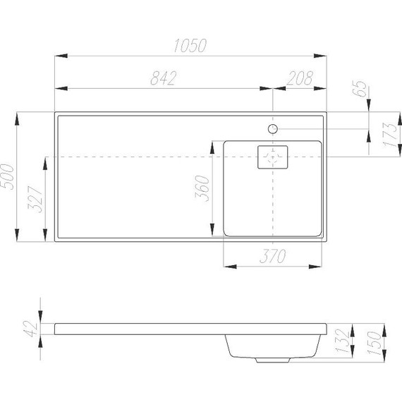 Тумба напольная с раковиной-столешницей Акватон Лондри 105 см 1A2360K1LH010 (раковина справа) - 9 Тумба напольная с раковиной-столешницей Акватон Лондри 105 см 1A2360K1LH010 (раковина справа) фото 9