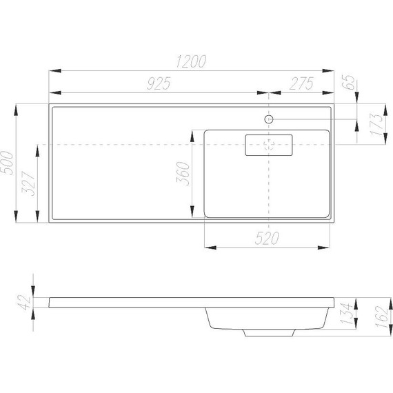 Тумба напольная с раковиной-столешницей Акватон Лондри 120 см 1A2359K0LH010 (раковина справа) - 11 Тумба напольная с раковиной-столешницей Акватон Лондри 120 см 1A2359K0LH010 (раковина справа) фото 11