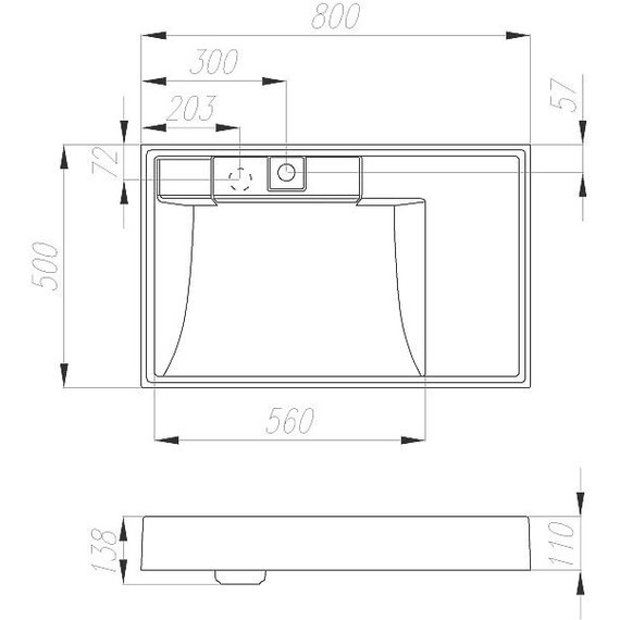 Тумба напольная с раковиной-столешницей Акватон Лондри 80 см 1A2361K0LH010, белый - 10 Тумба напольная с раковиной-столешницей Акватон Лондри 80 см 1A2361K0LH010, белый фото 10