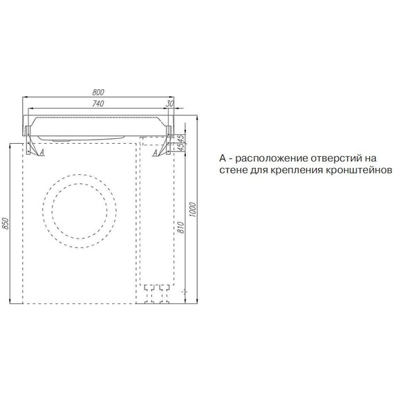 Тумба напольная с раковиной-столешницей Акватон Лондри 80 см 1A2361K0LH010, белый - 11 Тумба напольная с раковиной-столешницей Акватон Лондри 80 см 1A2361K0LH010, белый фото 11