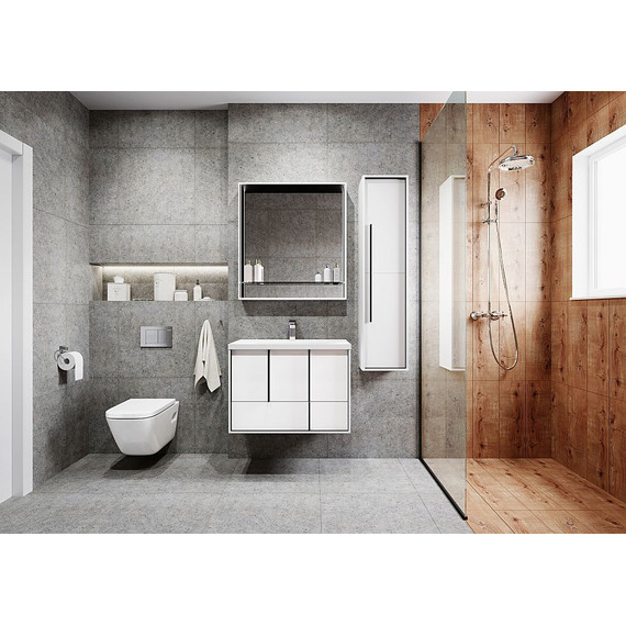 Зеркало-шкаф Акватон Ривьера 80 см 1A239102RVX20, белый - 4 Зеркало-шкаф Акватон Ривьера 80 см 1A239102RVX20, белый фото 4