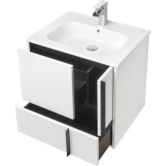 Тумба подвесная с раковиной Акватон Ривьера 60 см 1A2388K1RVX20, белый фото 4