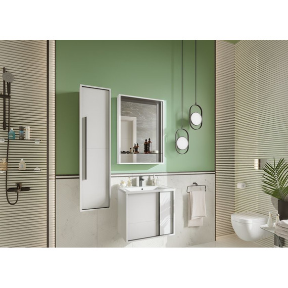 Тумба подвесная с раковиной Акватон Ривьера 60 см 1A2388K1RVX20, белый фото 3