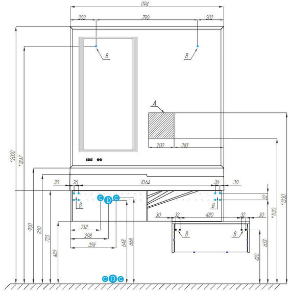 Тумба подвесная с раковиной Акватон Сакура 120 см 1A2197K1SKW80, белый/ольха наварра - 7 Тумба подвесная с раковиной Акватон Сакура 120 см 1A2197K1SKW80, белый/ольха наварра фото 7