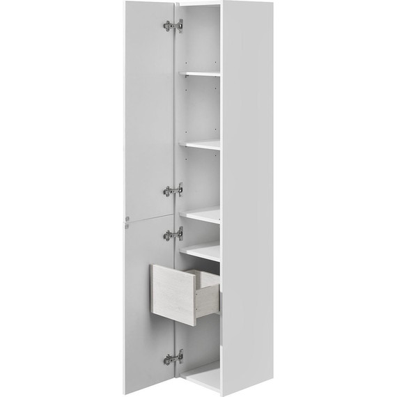 Пенал подвесной Акватон Сакура 33 см 1A219903SKW8L, белый/ольха наварра фото 4