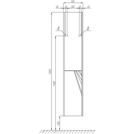 Пенал подвесной Акватон Сакура 33 см 1A219903SKW8L, белый/ольха наварра фото 8