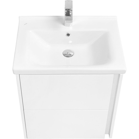 Тумба подвесная с раковиной Акватон Стоун 60 см 1A2314K1SX010, белый фото 5